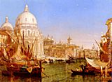 Henry Courtney Selous A View Along The Grand Canal With Santa Maria Della Salute painting